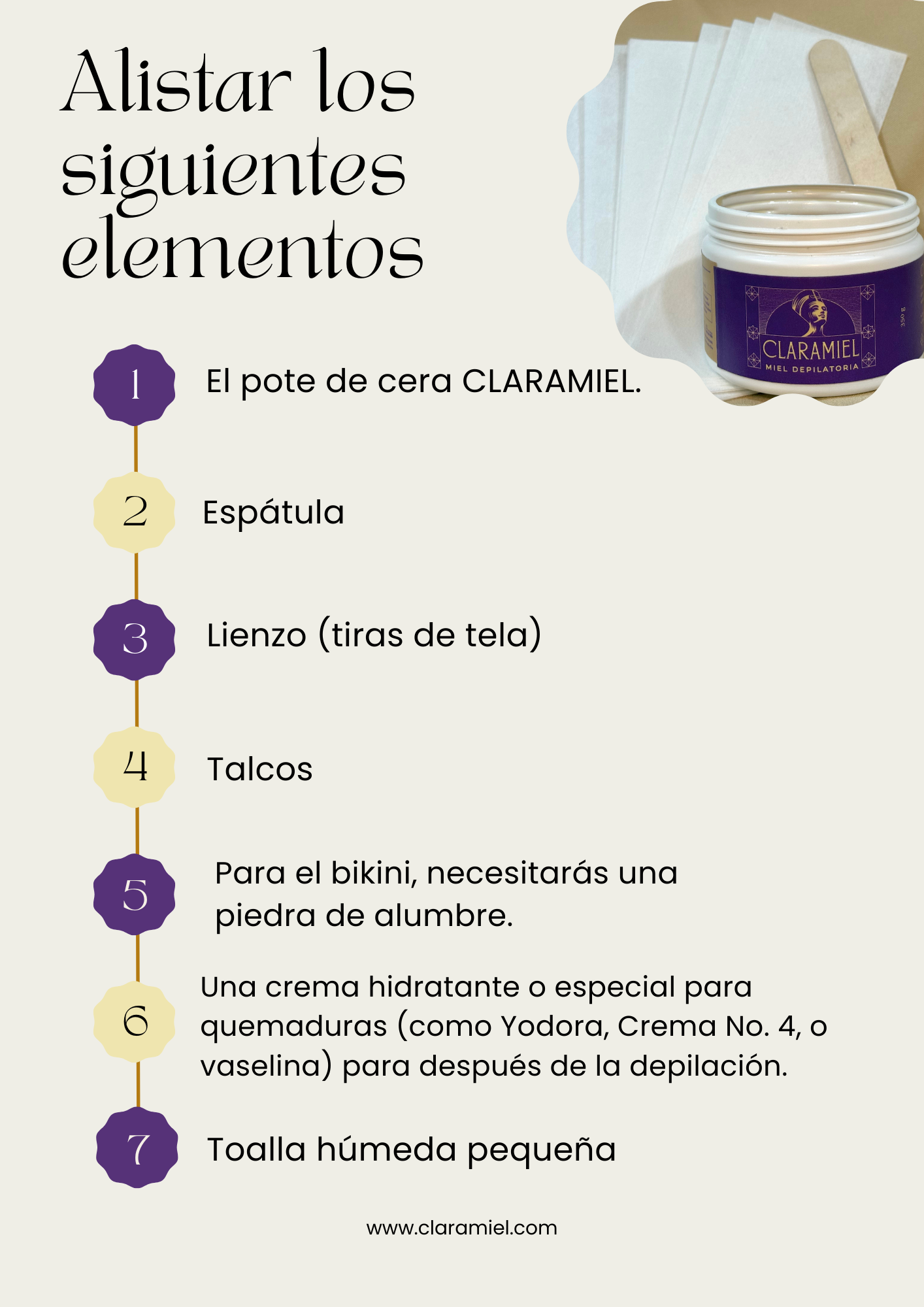 Página 1 - Guía de uso CLARAMIEL