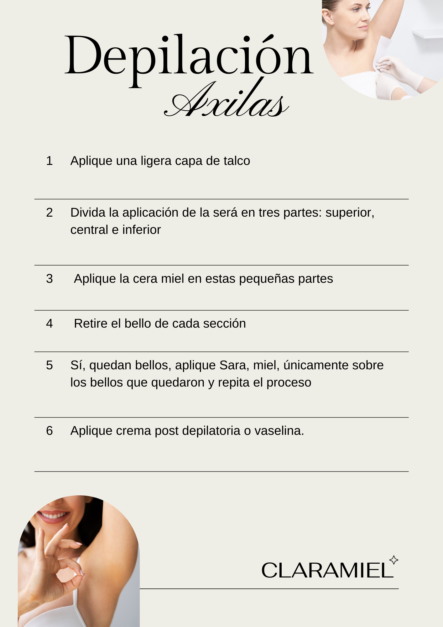 Página 3 - Guía de uso CLARAMIEL